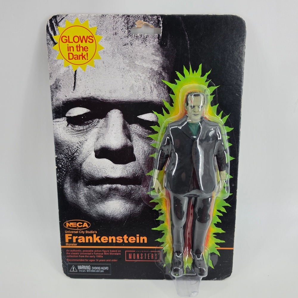 NECA Frankenstein Universal Monsters Glow in the Dark Retro Action Figure NIP